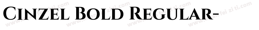 Cinzel Bold Regular字体转换